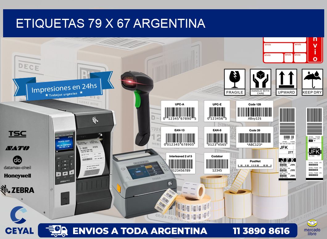 ETIQUETAS 79 x 67 ARGENTINA
