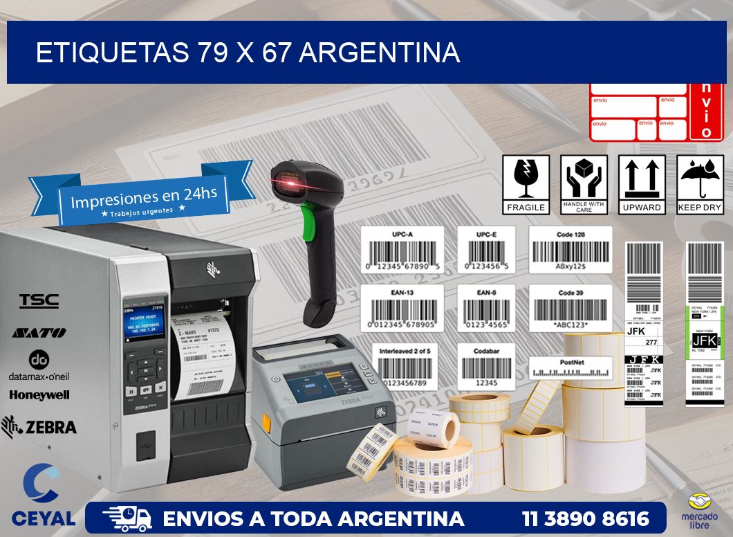 ETIQUETAS 79 x 67 ARGENTINA