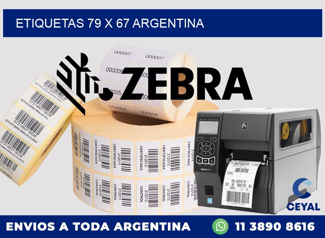 ETIQUETAS 79 x 67 ARGENTINA