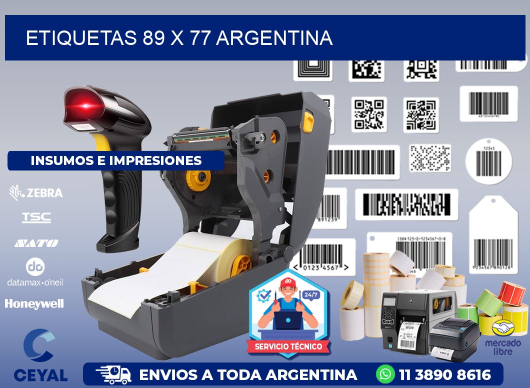 ETIQUETAS 89 x 77 ARGENTINA