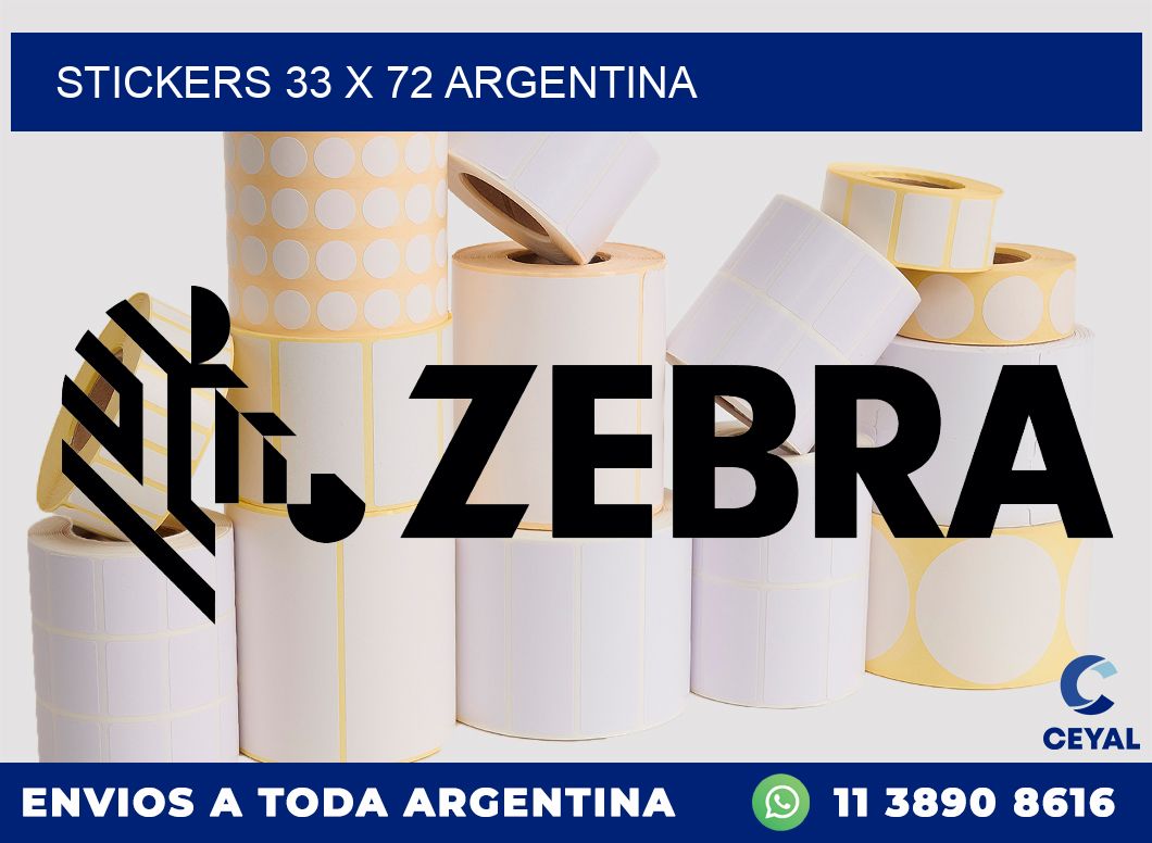 STICKERS 33 x 72 ARGENTINA