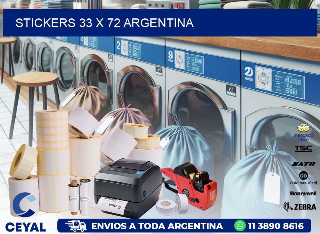 STICKERS 33 x 72 ARGENTINA