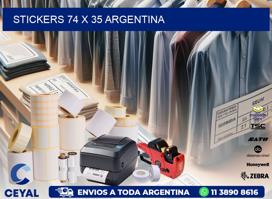 STICKERS 74 x 35 ARGENTINA