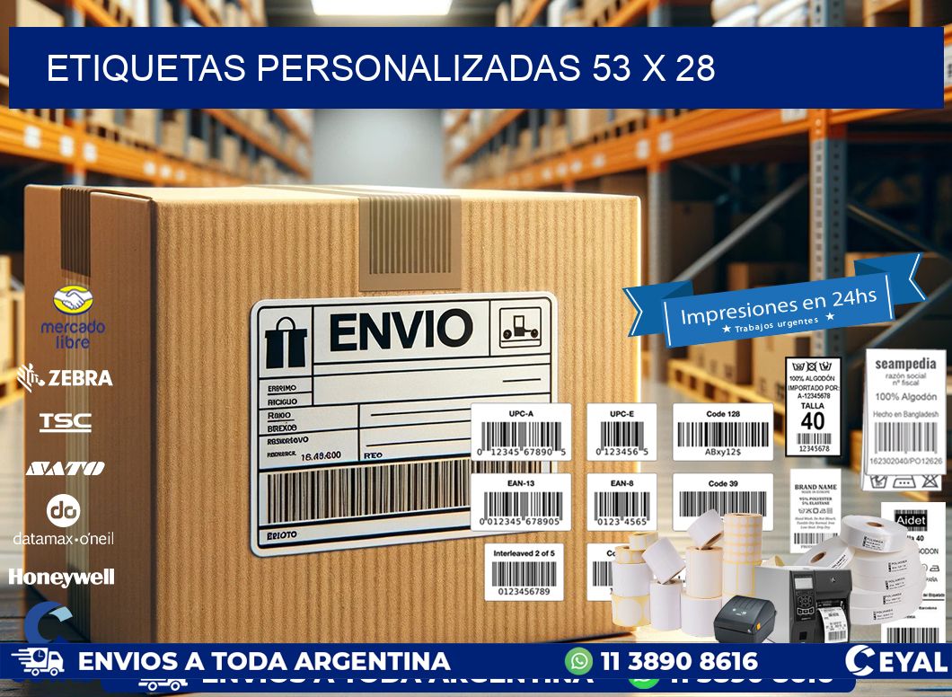 etiquetas personalizadas 53 x 28