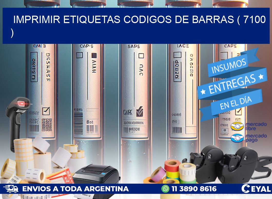 imprimir etiquetas codigos de barras ( 7100 )