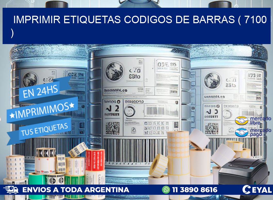 imprimir etiquetas codigos de barras ( 7100 )