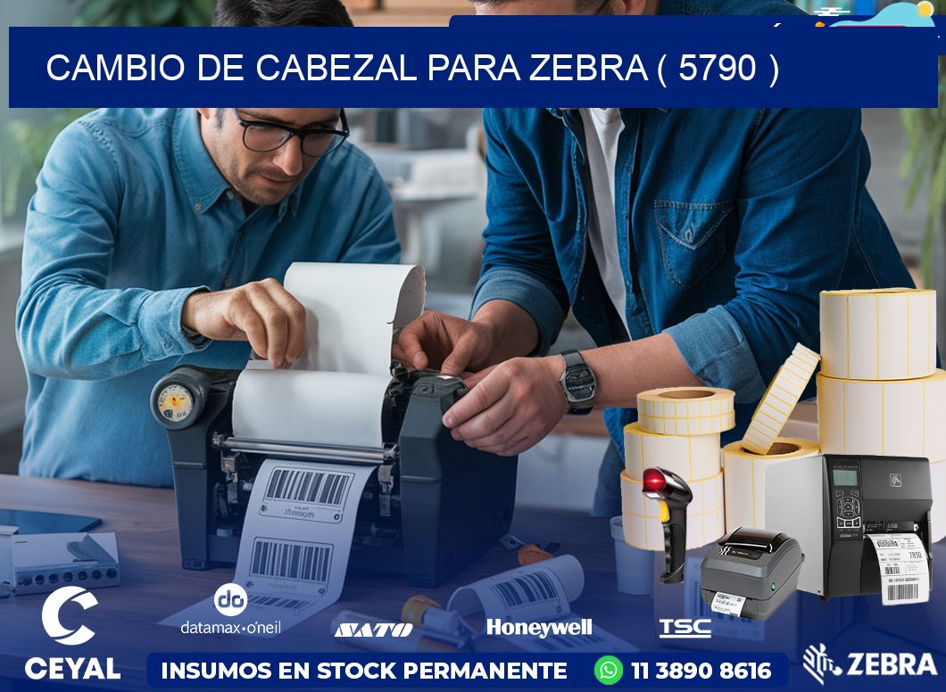 CAMBIO DE CABEZAL PARA ZEBRA ( 5790 )