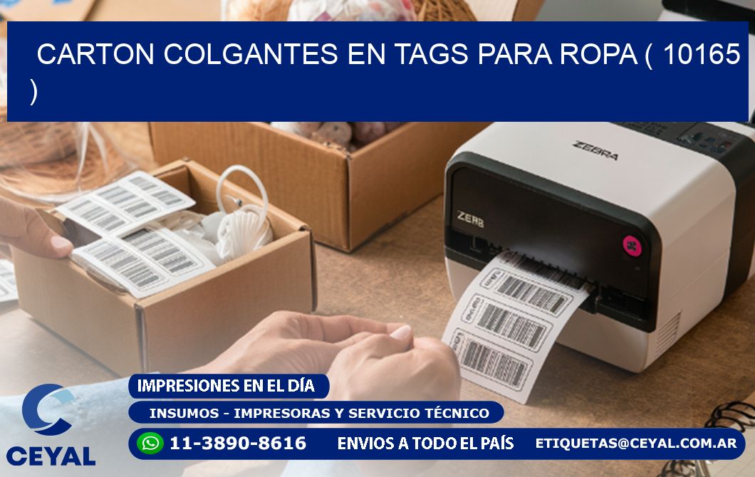 CARTON COLGANTES EN TAGS PARA ROPA ( 10165 )