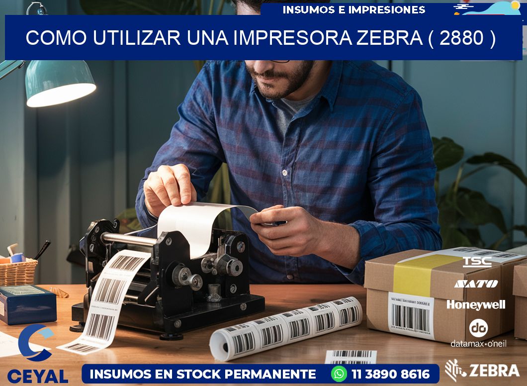 COMO UTILIZAR UNA IMPRESORA ZEBRA ( 2880 )