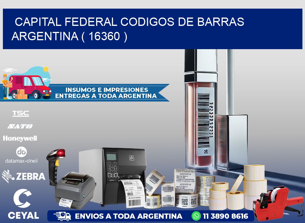 Capital federal codigos de barras argentina ( 16360 )