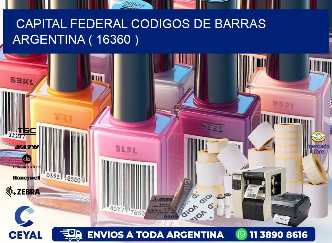 Capital federal codigos de barras argentina ( 16360 )