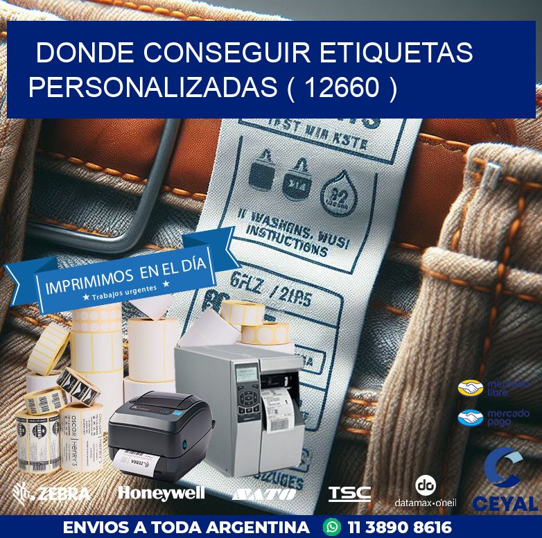 DONDE CONSEGUIR ETIQUETAS PERSONALIZADAS ( 12660 )