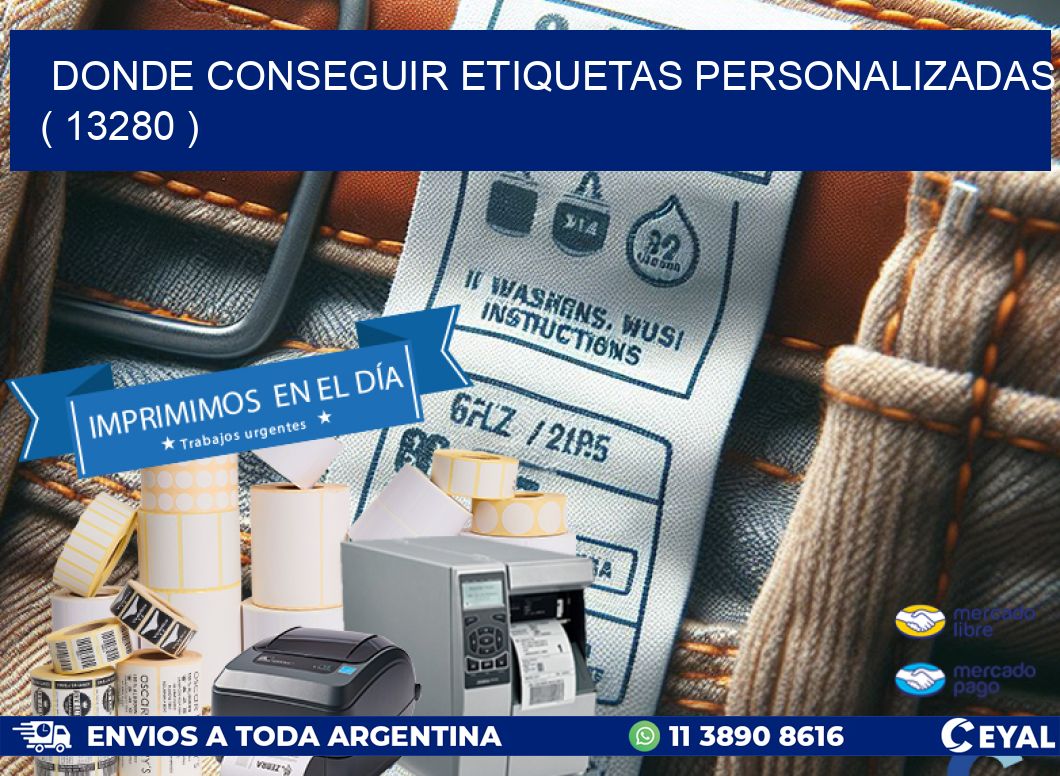 DONDE CONSEGUIR ETIQUETAS PERSONALIZADAS ( 13280 )
