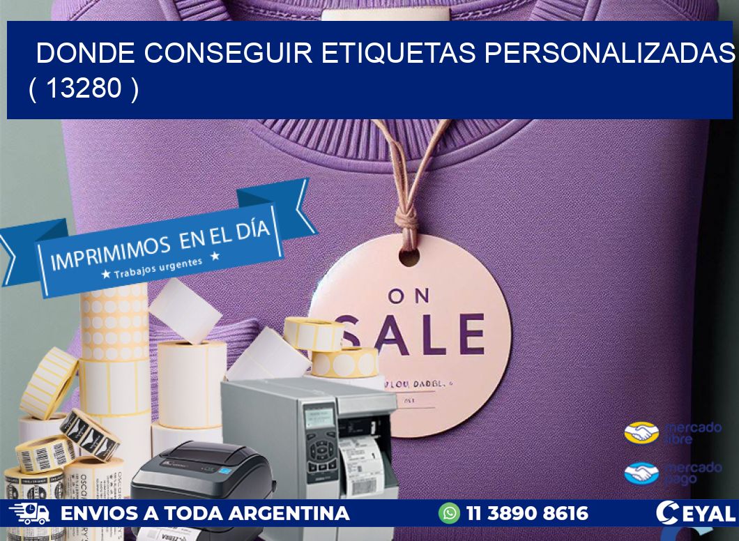 DONDE CONSEGUIR ETIQUETAS PERSONALIZADAS ( 13280 )