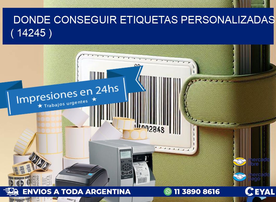 DONDE CONSEGUIR ETIQUETAS PERSONALIZADAS ( 14245 )