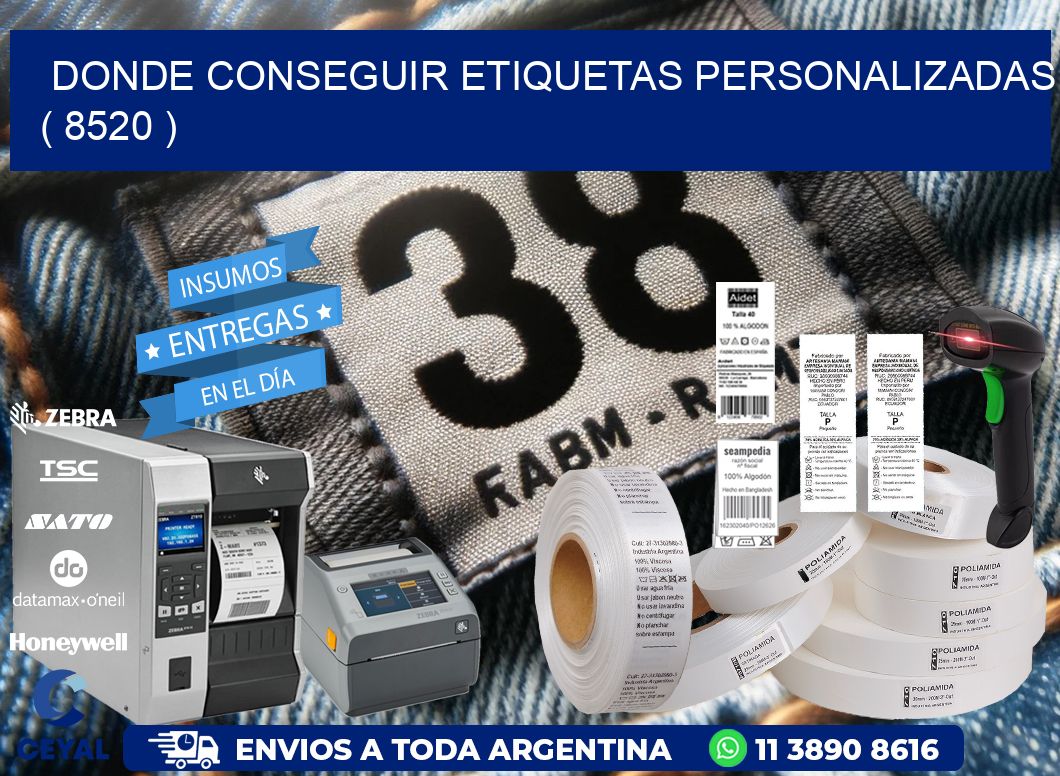 DONDE CONSEGUIR ETIQUETAS PERSONALIZADAS ( 8520 )