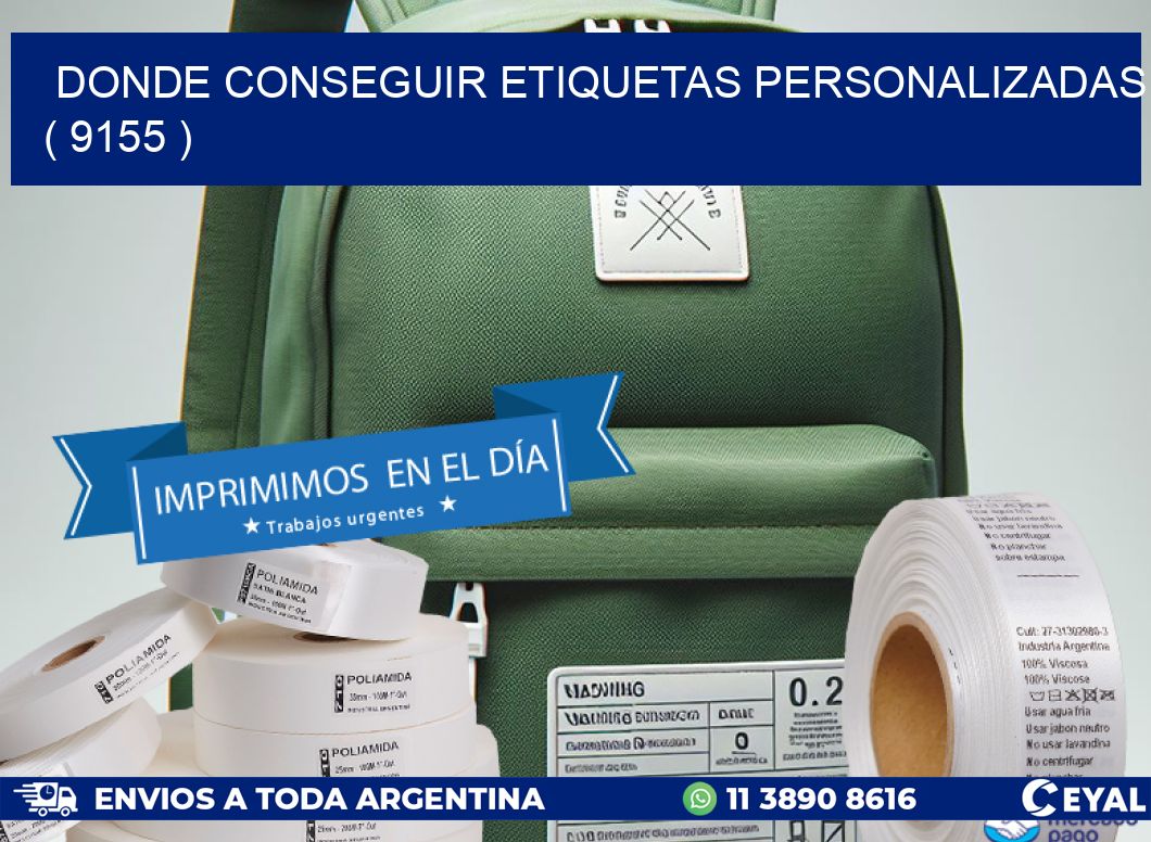 DONDE CONSEGUIR ETIQUETAS PERSONALIZADAS ( 9155 )