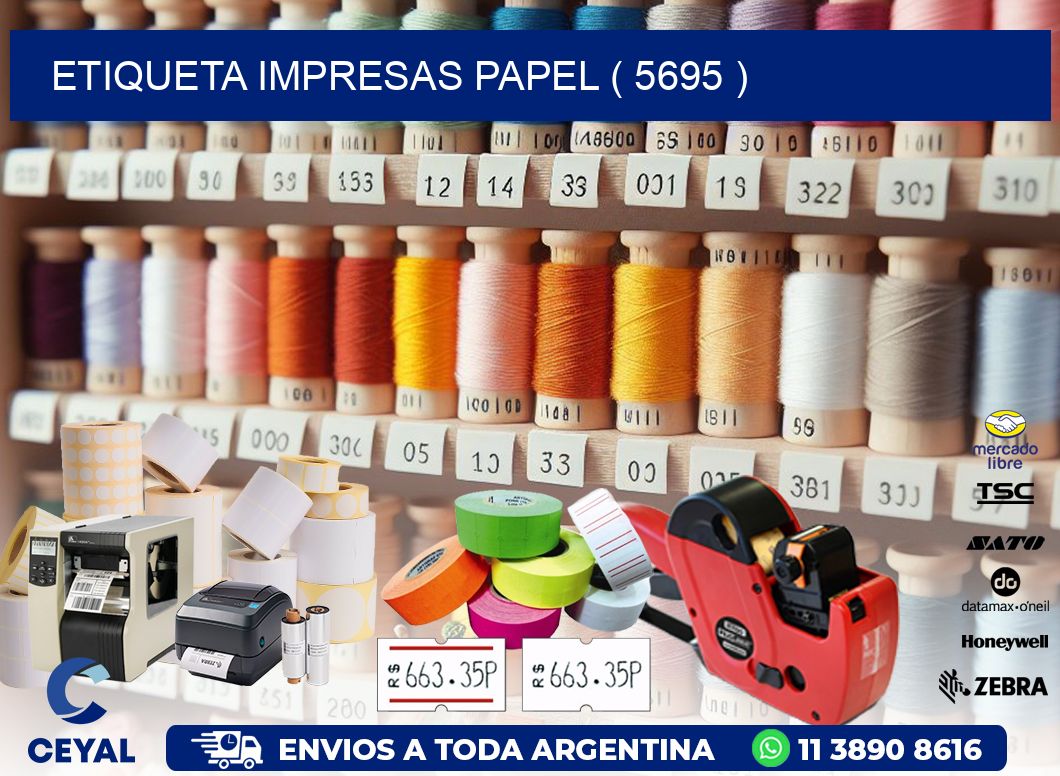 ETIQUETA IMPRESAS PAPEL ( 5695 )