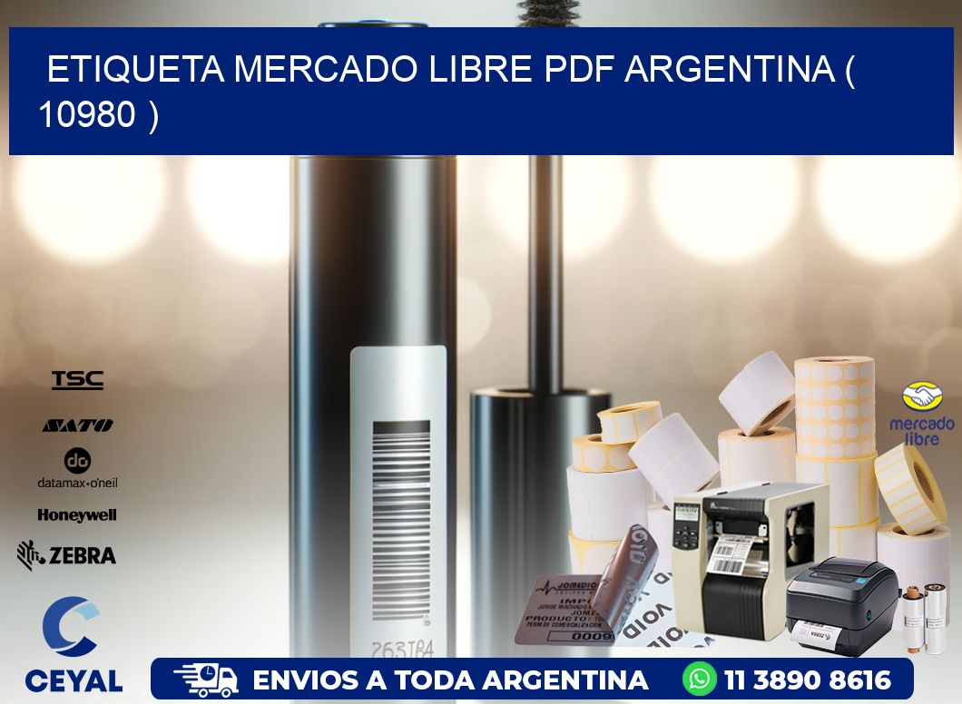 ETIQUETA MERCADO LIBRE PDF ARGENTINA ( 10980 )
