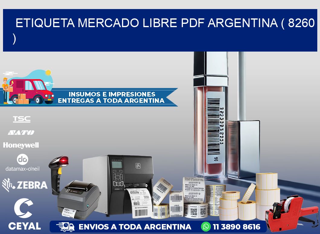 ETIQUETA MERCADO LIBRE PDF ARGENTINA ( 8260 )