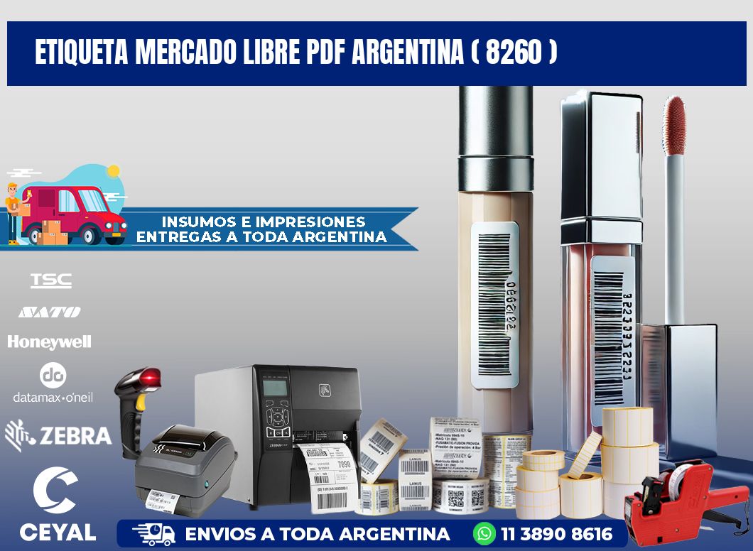 ETIQUETA MERCADO LIBRE PDF ARGENTINA ( 8260 )