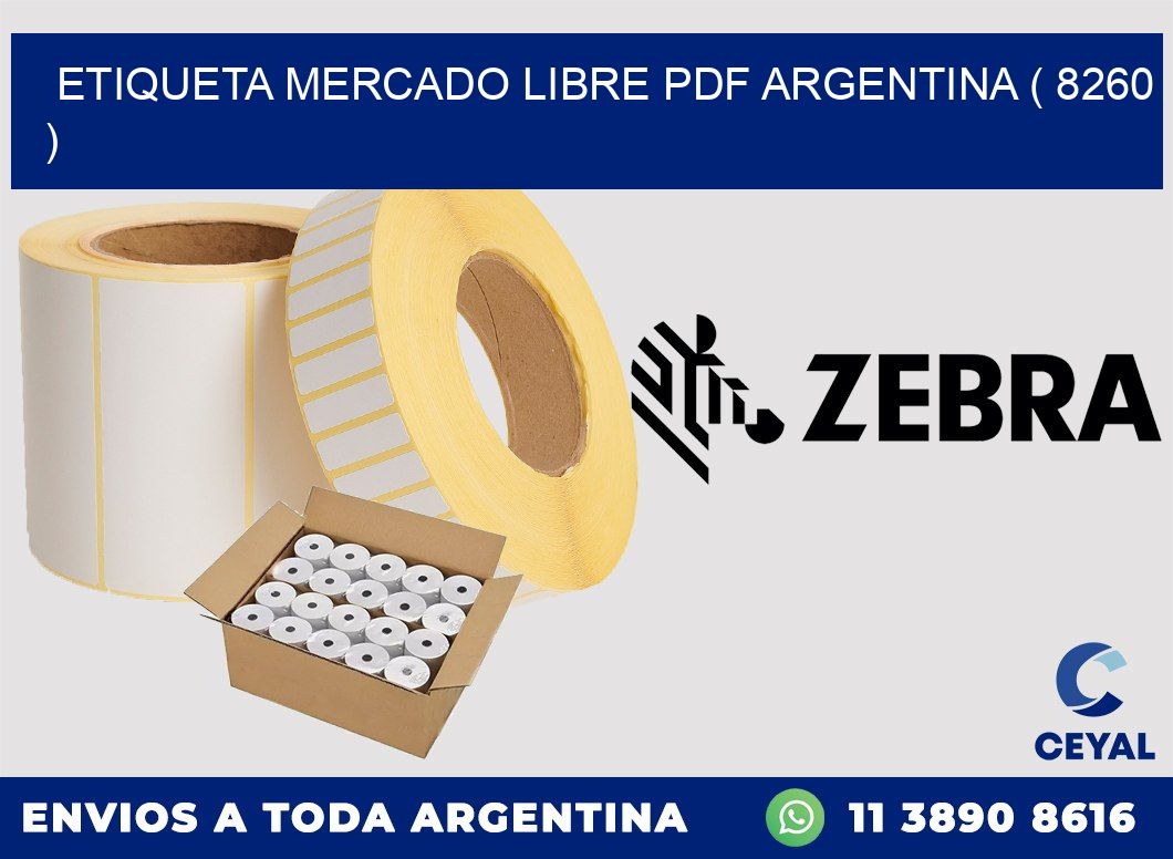 ETIQUETA MERCADO LIBRE PDF ARGENTINA ( 8260 )
