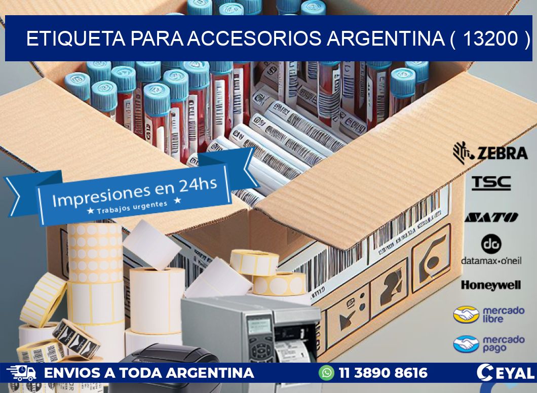 ETIQUETA PARA ACCESORIOS ARGENTINA ( 13200 )