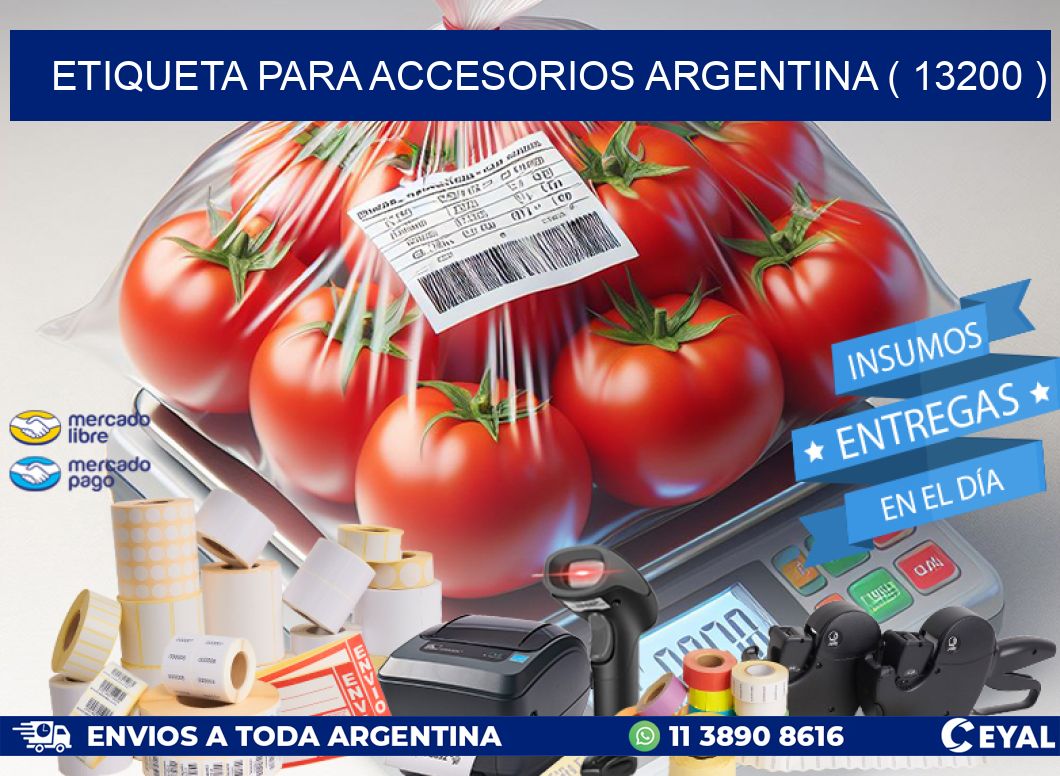 ETIQUETA PARA ACCESORIOS ARGENTINA ( 13200 )