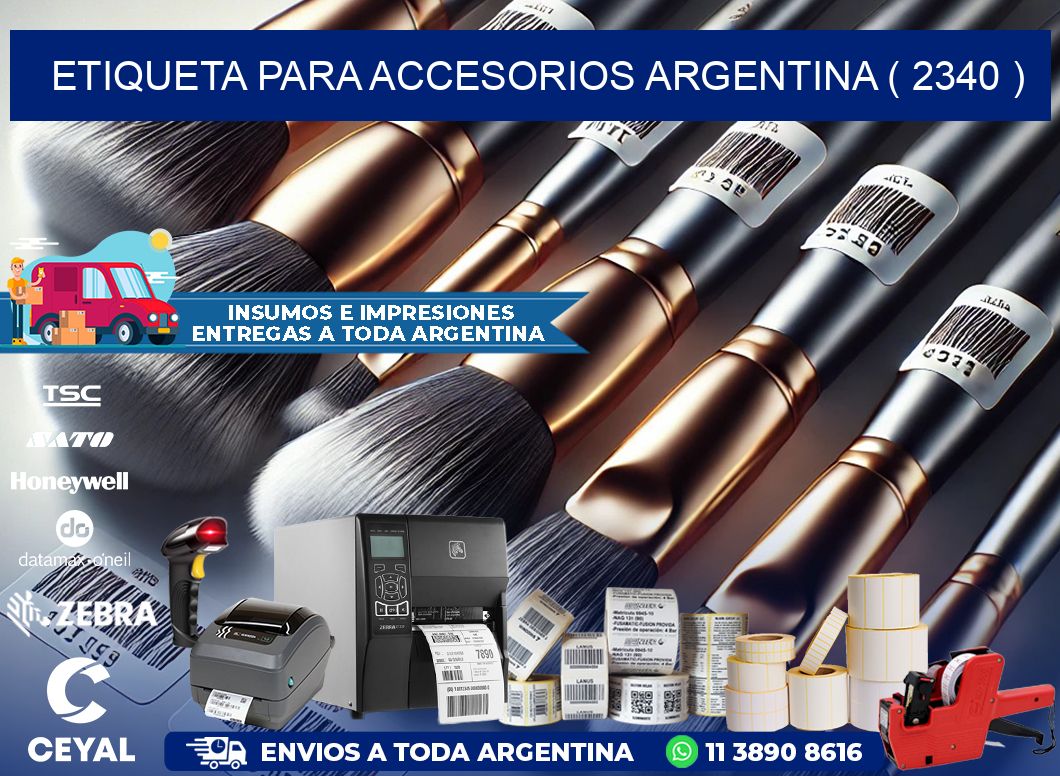 ETIQUETA PARA ACCESORIOS ARGENTINA ( 2340 )