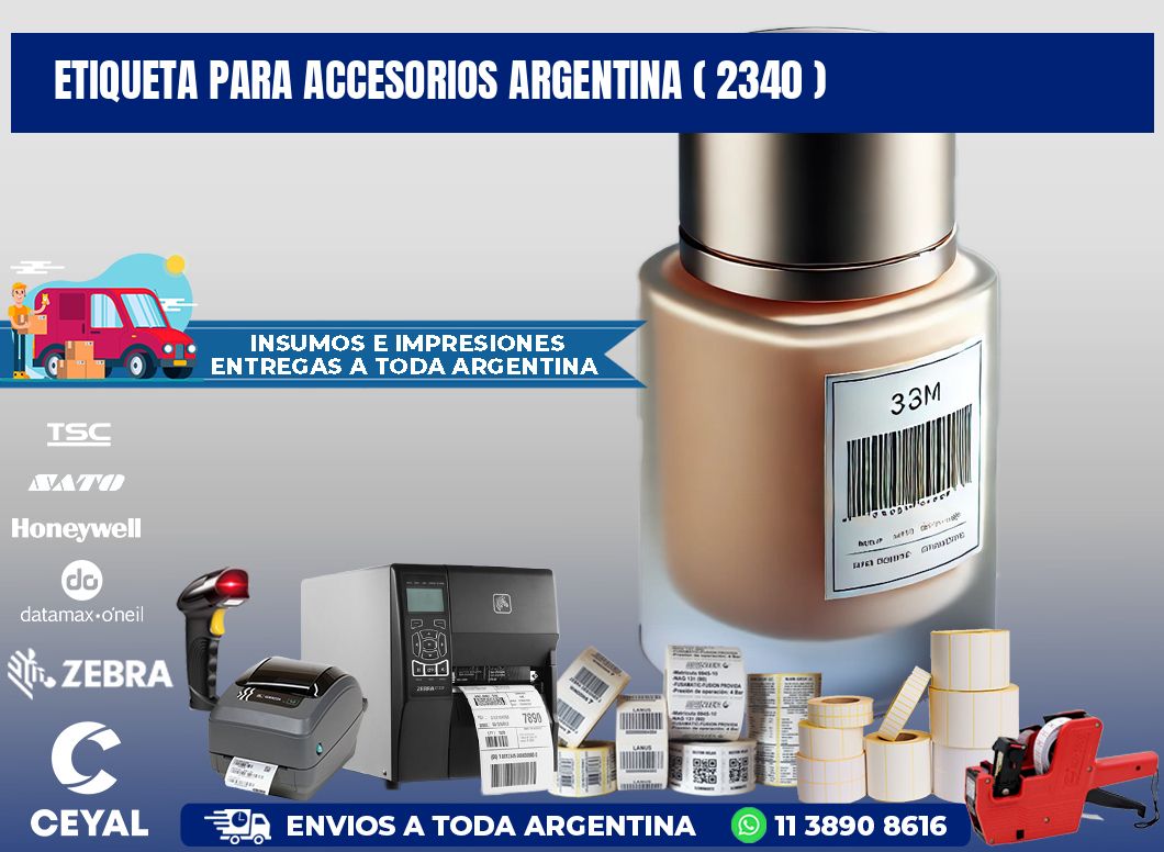 ETIQUETA PARA ACCESORIOS ARGENTINA ( 2340 )