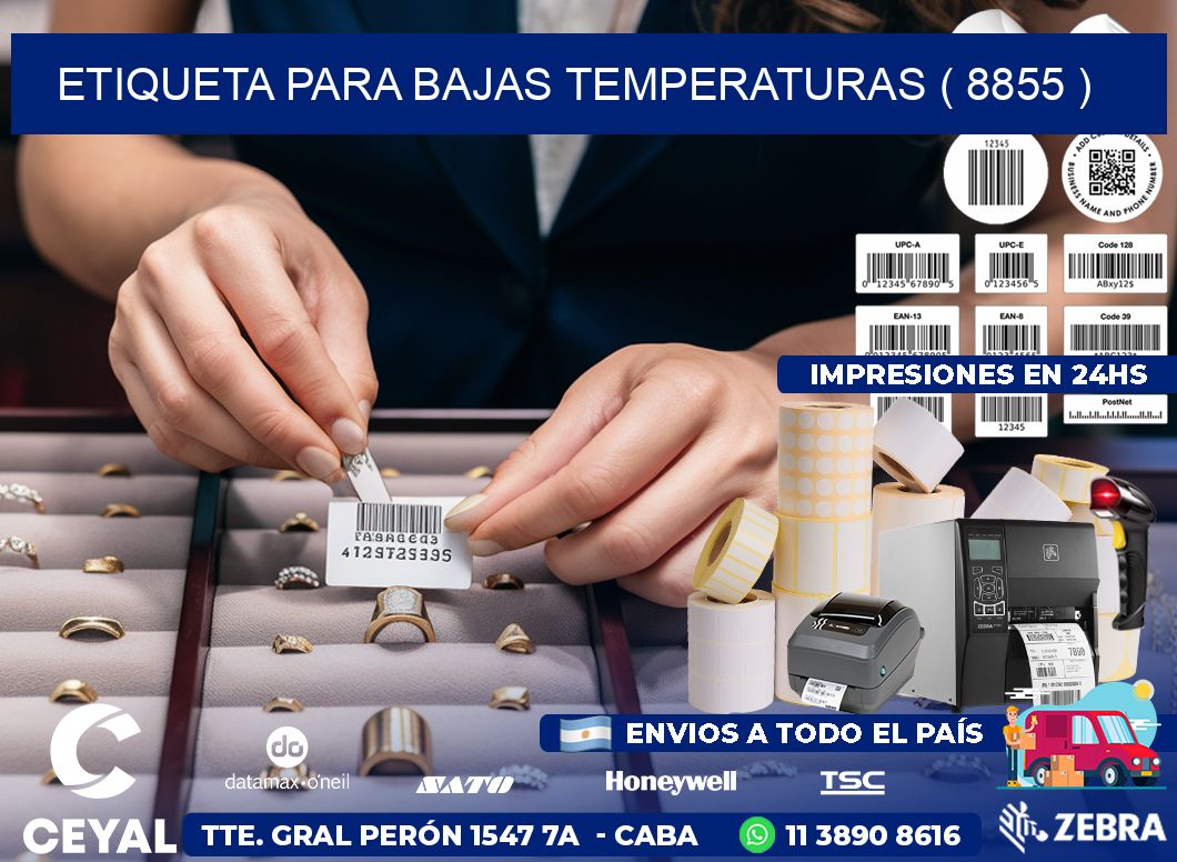 ETIQUETA PARA BAJAS TEMPERATURAS ( 8855 )