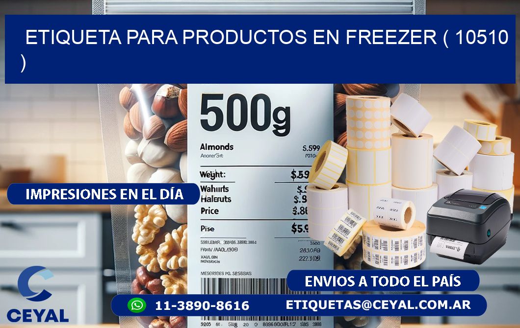ETIQUETA PARA PRODUCTOS EN FREEZER ( 10510 )