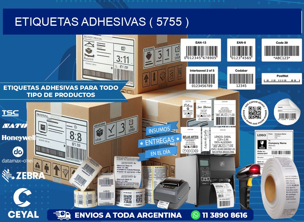 ETIQUETAS ADHESIVAS ( 5755 )