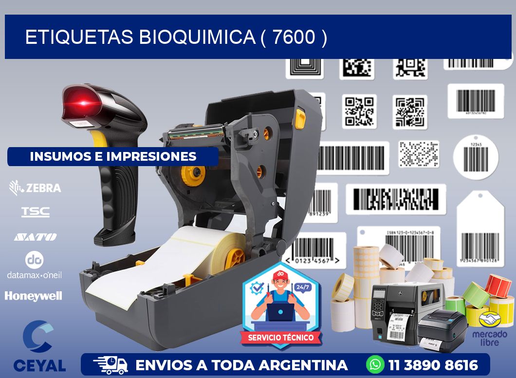 ETIQUETAS BIOQUIMICA ( 7600 )