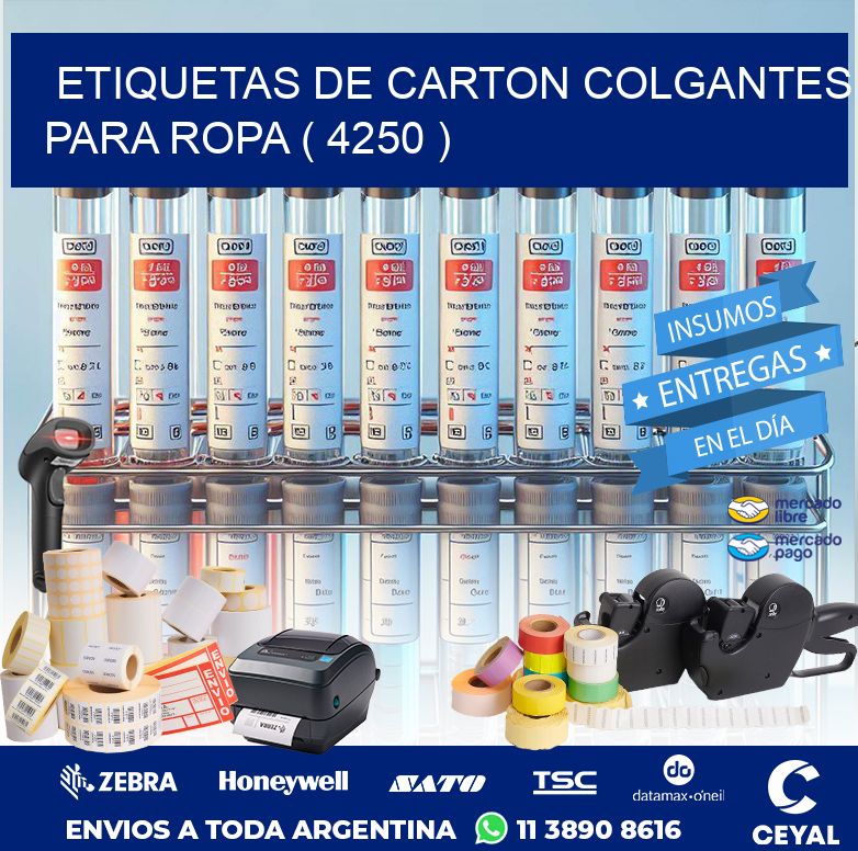 ETIQUETAS DE CARTON COLGANTES PARA ROPA ( 4250 )
