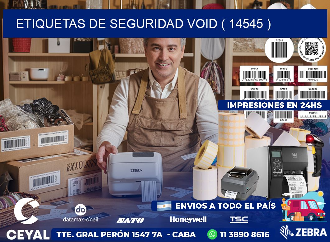 ETIQUETAS DE SEGURIDAD VOID ( 14545 )