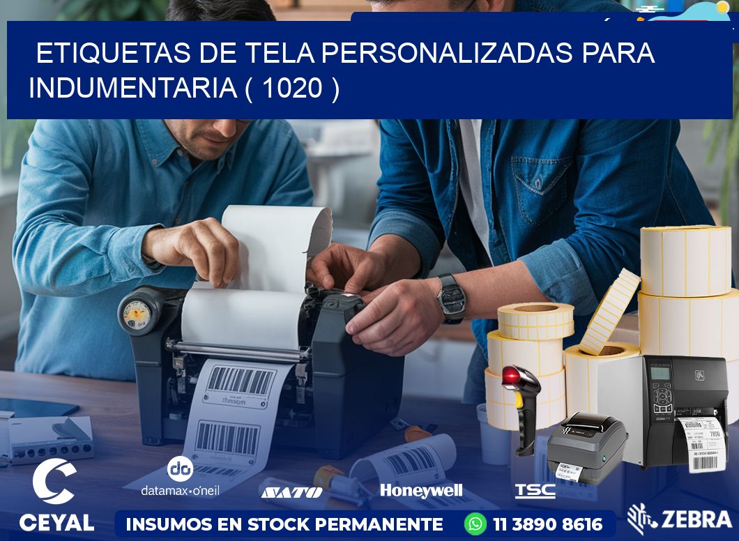 ETIQUETAS DE TELA PERSONALIZADAS PARA INDUMENTARIA ( 1020 )