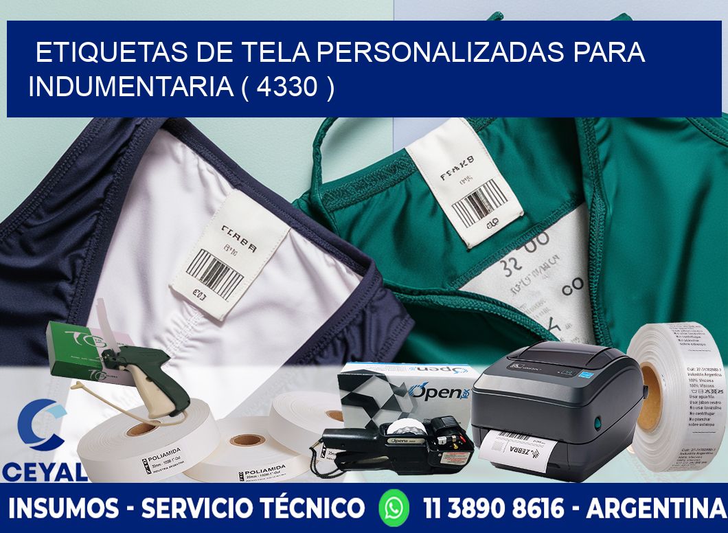 ETIQUETAS DE TELA PERSONALIZADAS PARA INDUMENTARIA ( 4330 )