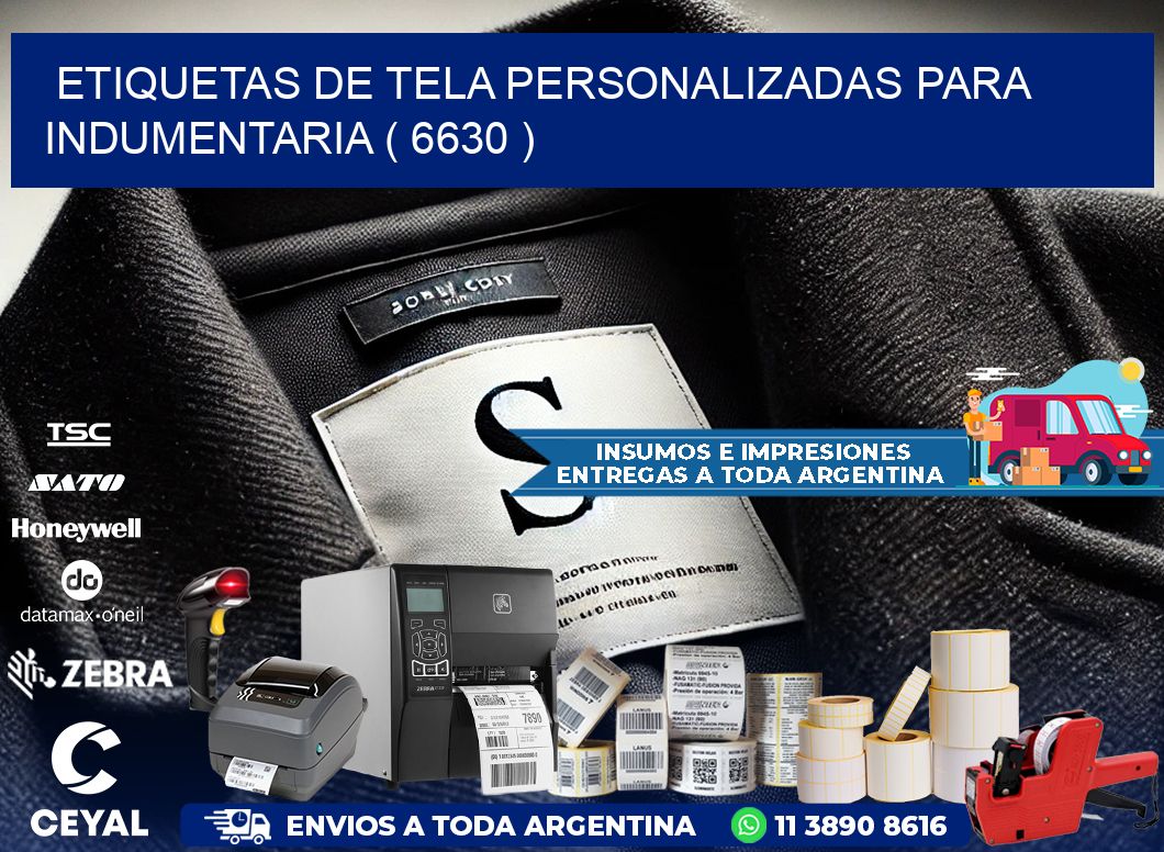 ETIQUETAS DE TELA PERSONALIZADAS PARA INDUMENTARIA ( 6630 )