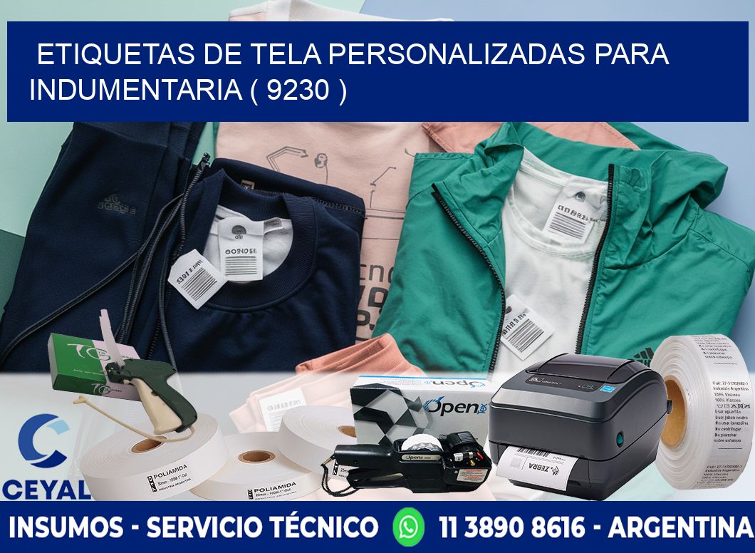 ETIQUETAS DE TELA PERSONALIZADAS PARA INDUMENTARIA ( 9230 )