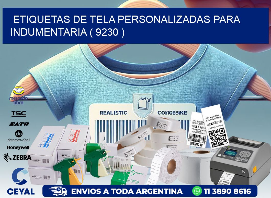 ETIQUETAS DE TELA PERSONALIZADAS PARA INDUMENTARIA ( 9230 )