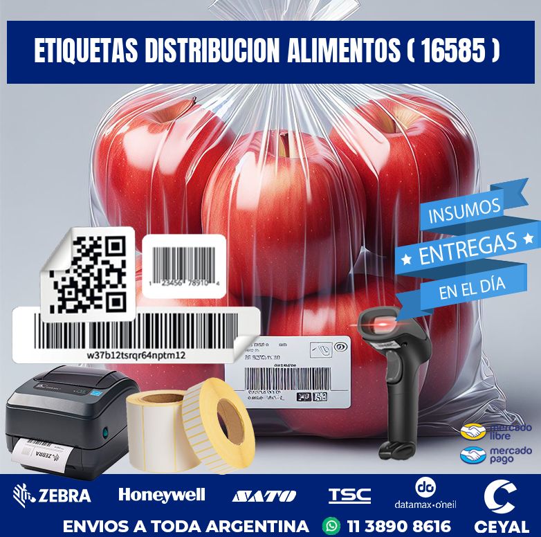 ETIQUETAS DISTRIBUCION ALIMENTOS ( 16585 )