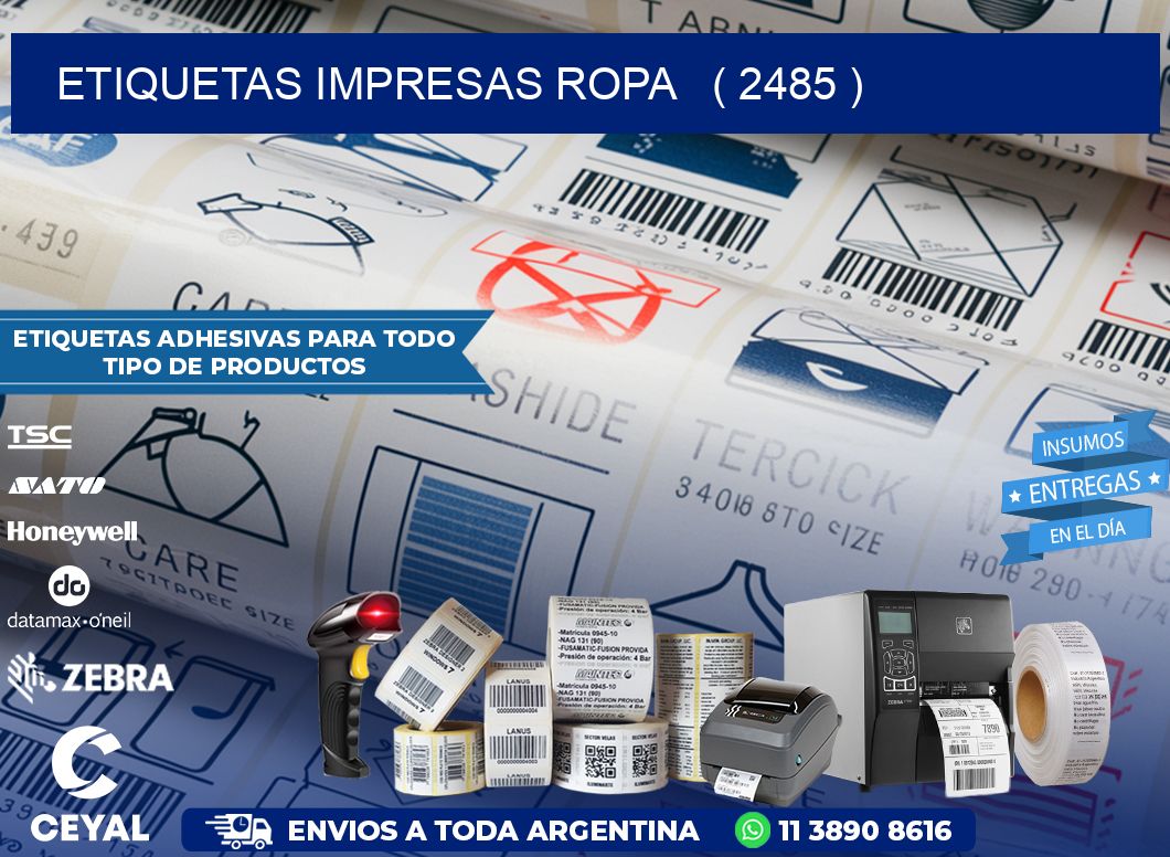 ETIQUETAS IMPRESAS ROPA   ( 2485 )