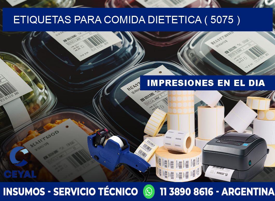 ETIQUETAS PARA COMIDA DIETETICA ( 5075 )