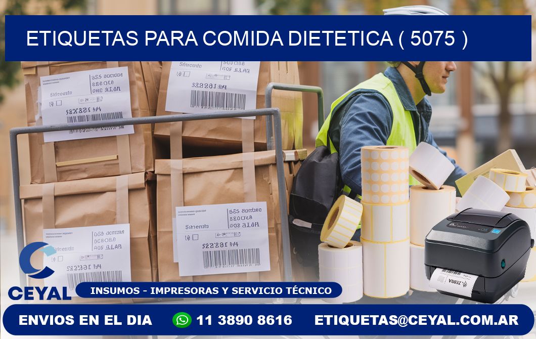 ETIQUETAS PARA COMIDA DIETETICA ( 5075 )