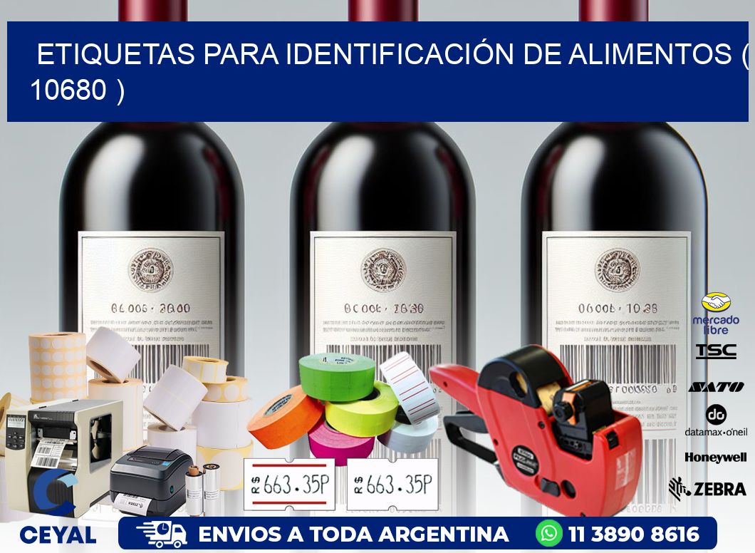 ETIQUETAS PARA IDENTIFICACIÓN DE ALIMENTOS ( 10680 )