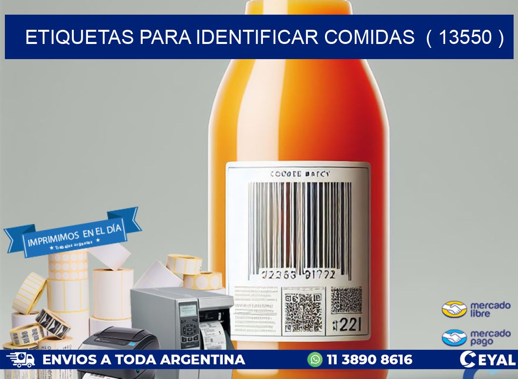 ETIQUETAS PARA IDENTIFICAR COMIDAS ( 13550 )