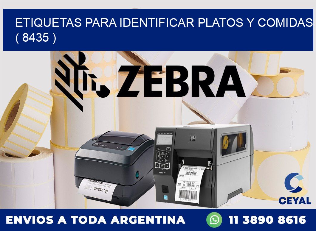 ETIQUETAS PARA IDENTIFICAR PLATOS Y COMIDAS  ( 8435 )