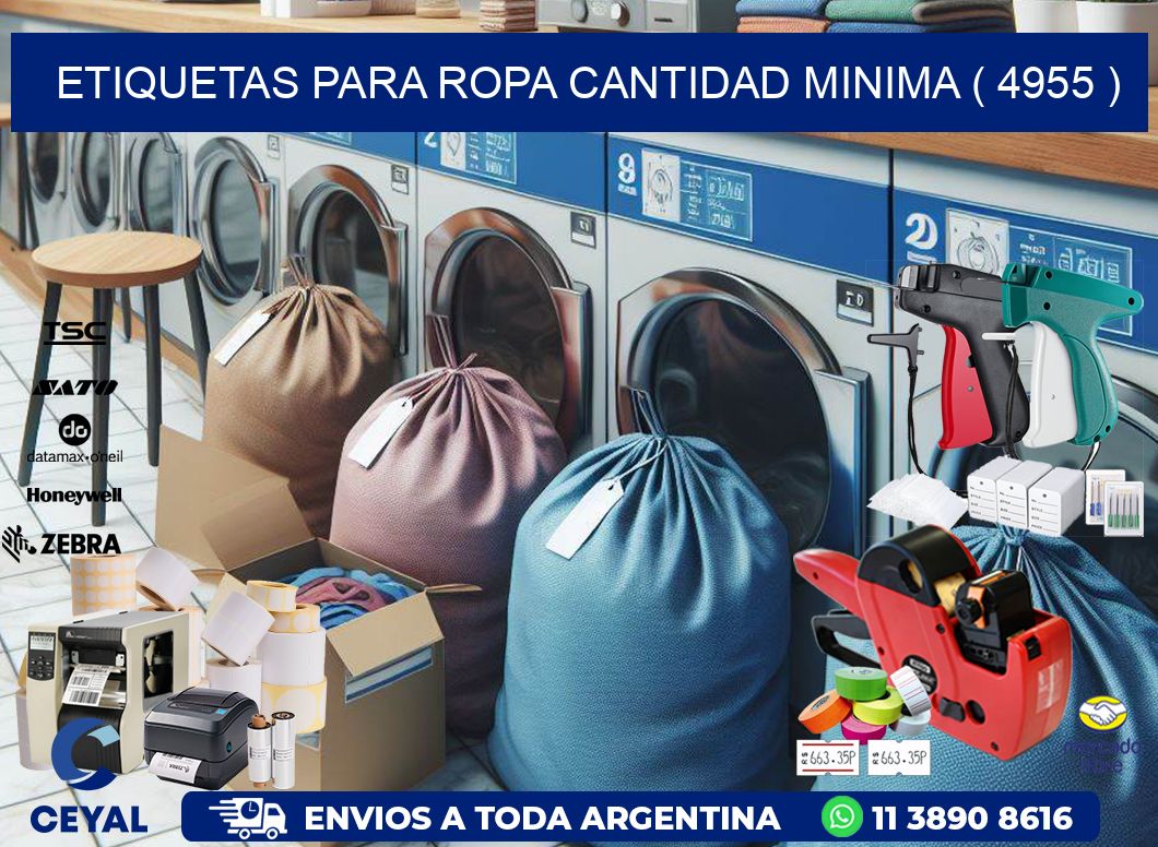 ETIQUETAS PARA ROPA CANTIDAD MINIMA ( 4955 )