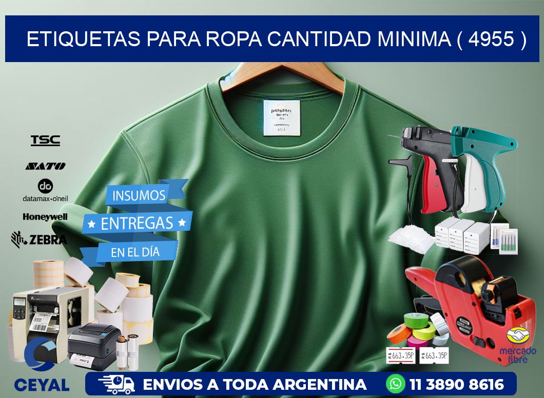 ETIQUETAS PARA ROPA CANTIDAD MINIMA ( 4955 )